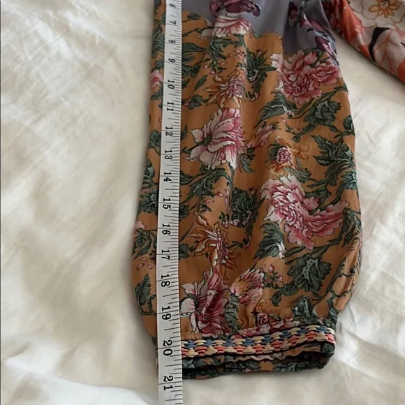Tolani Embrordered Collar and Sleeves Floral Patchwork Blouse, XS - Picture 10 of 10
